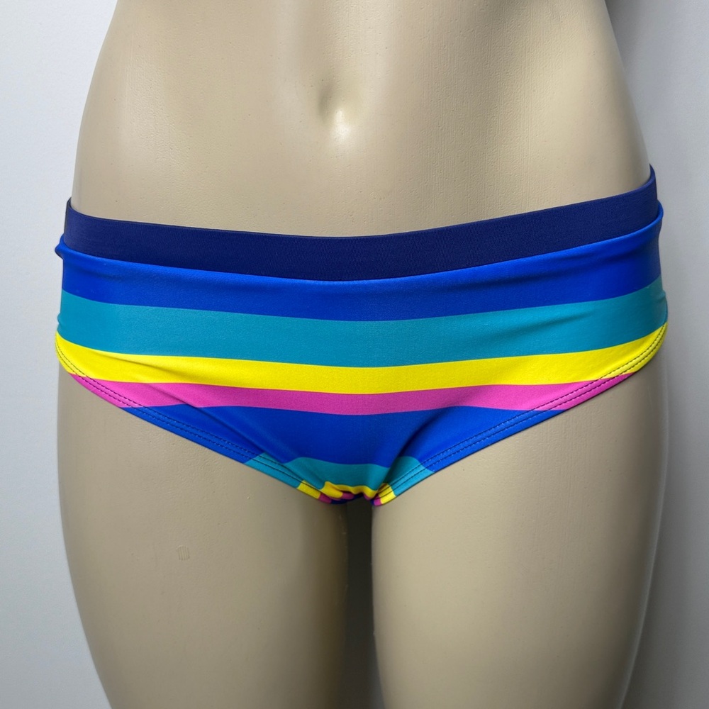 Colorful Striped Bikini Bottom